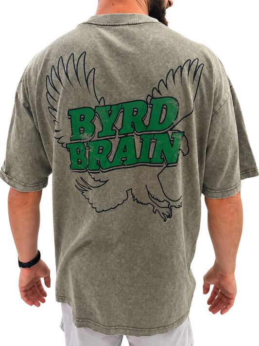 Drop Shoulder Byrd Brain Tee
